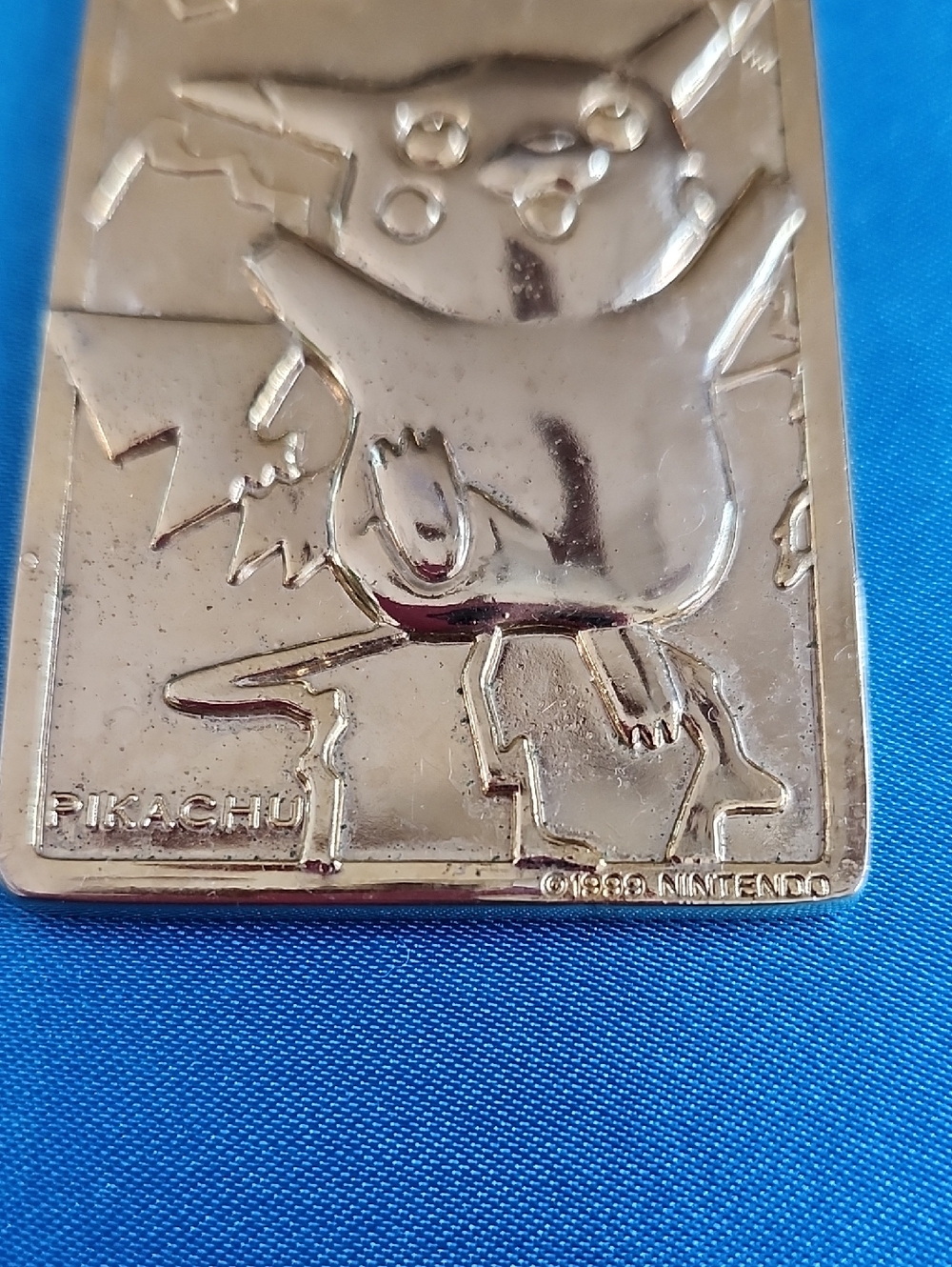 1999 Pokemon Pikachu Gold Plated Card By Nintendo - Picture 3 of 9
